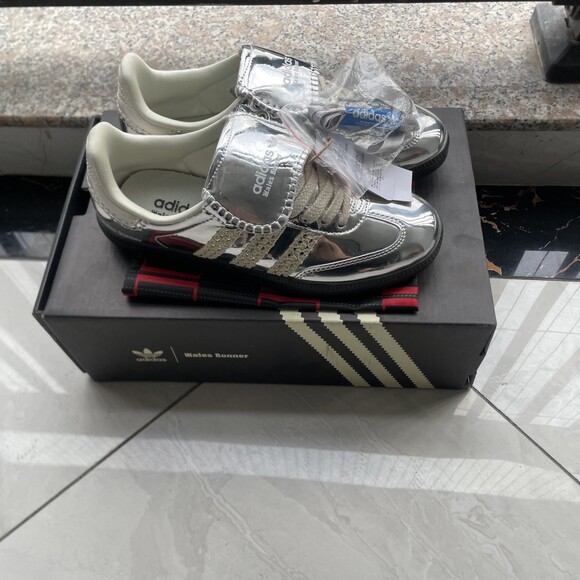 Wales Bonner x Samba 'Silver Metallic Gum' 2023 Sneakers Women Size:EU 37=US6 - Picture 1 of 5